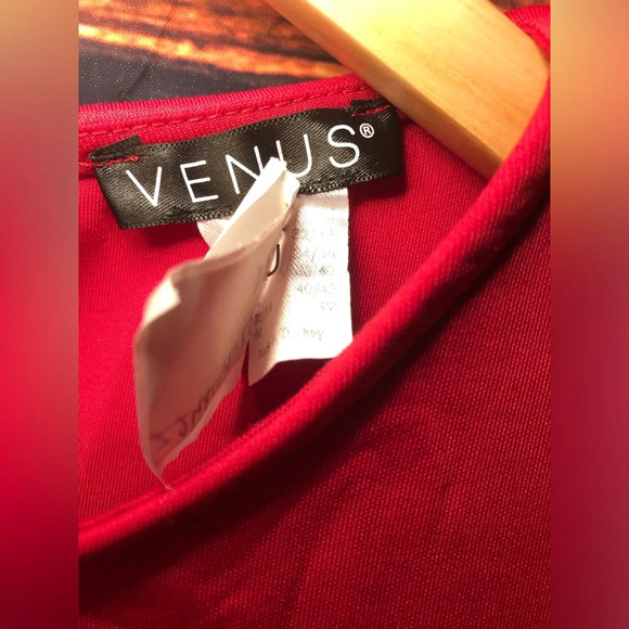 Red Ruffle Detail Dress - Picture 12 of 14